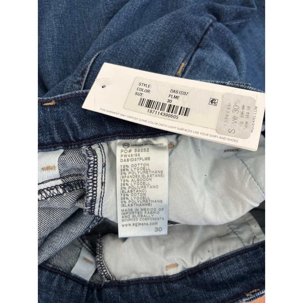 AG Adriano Goldschmied Stella Low Slung Palazzo Wide Leg in Plume Jeans Size 30 - Picture 5 of 6